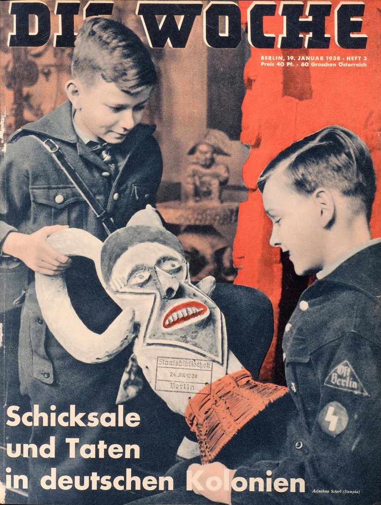Anonyme, Die Woche, Destins et actions dans les colonies allemandes, 19 Janvier 1938.jpg