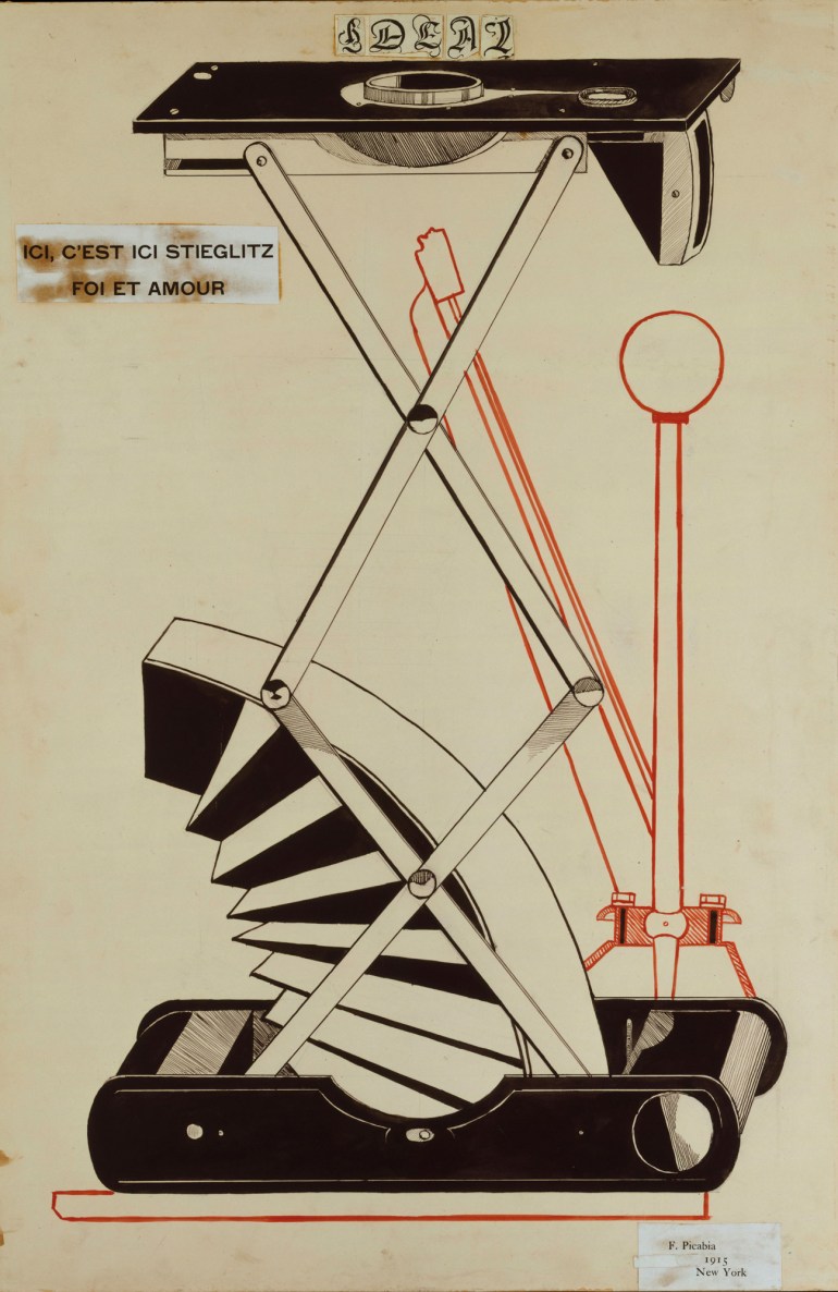 francis picabia, ici, c'est ici stieglitz, 1915